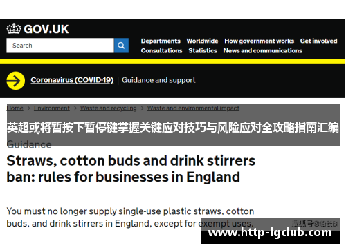 英超或将暂按下暂停键掌握关键应对技巧与风险应对全攻略指南汇编 英超或将暂按下暂停键掌握关键应对技巧与风险应对全攻略指南汇编